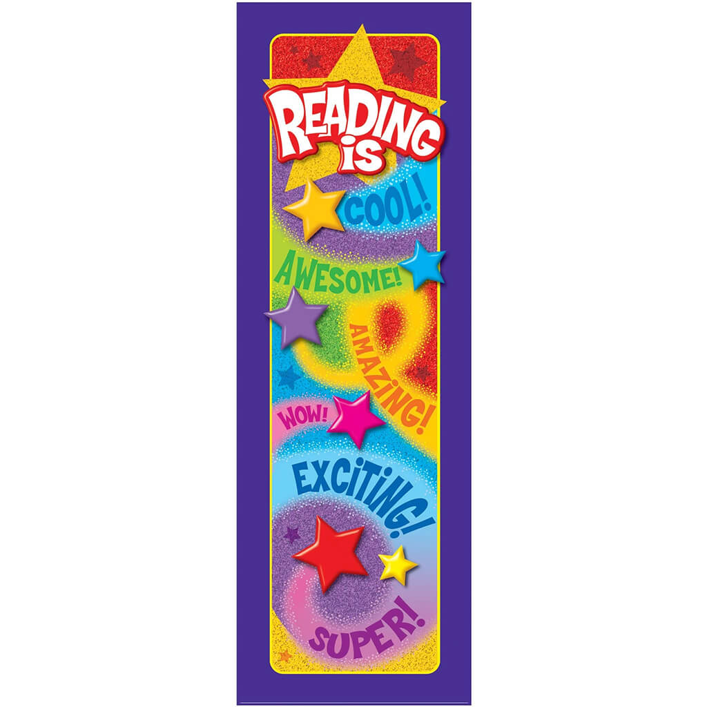 Reading is... Praise Words in Stars Bookmarks