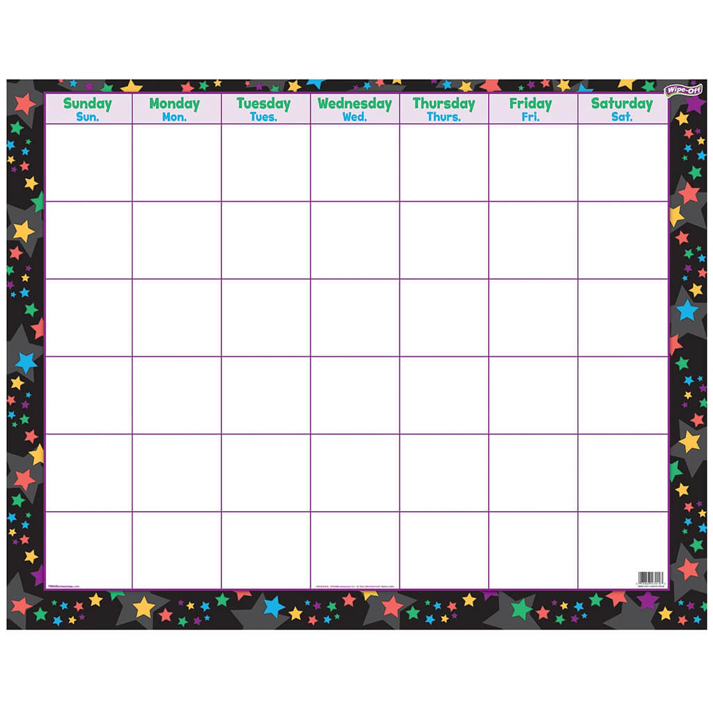 Stargazer Wipe-Off Calendar