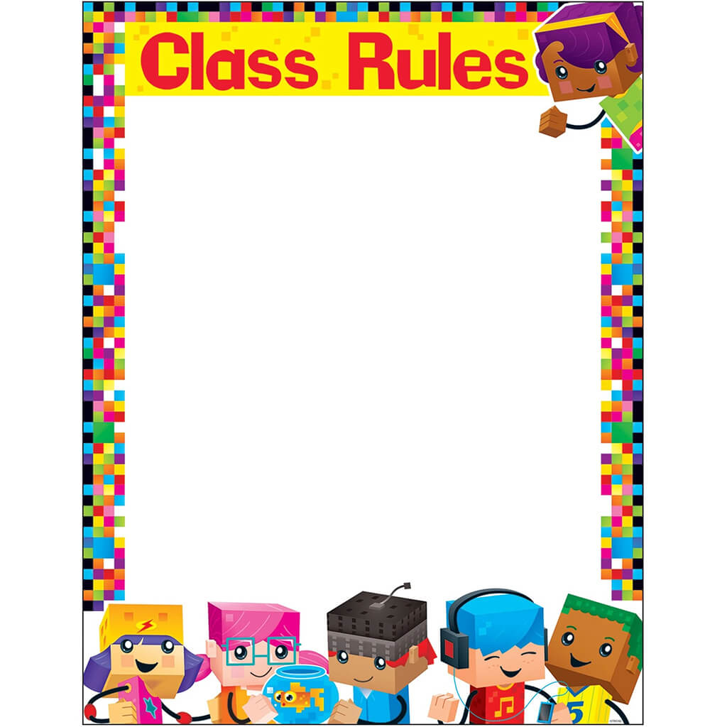 Class Rules BlockStars! Learning Chart