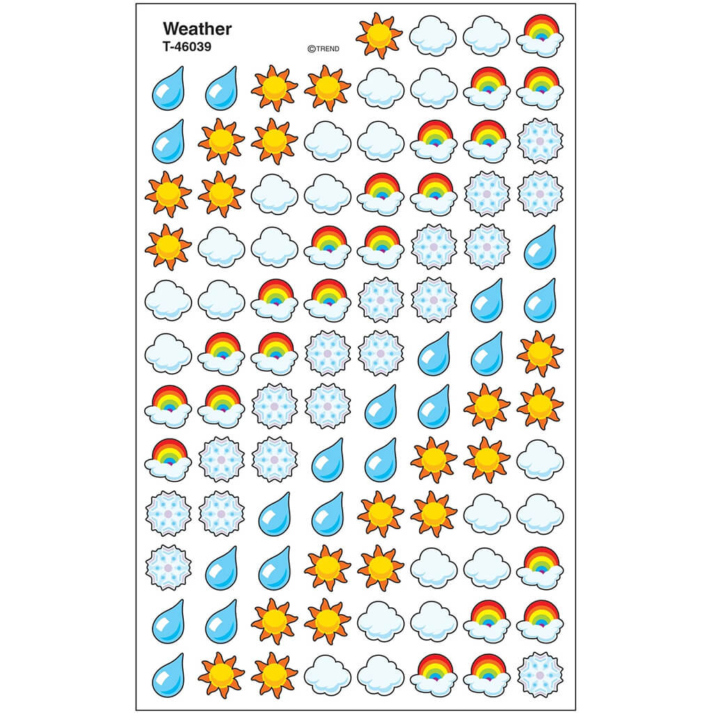 Weather Super Shapes Stickers