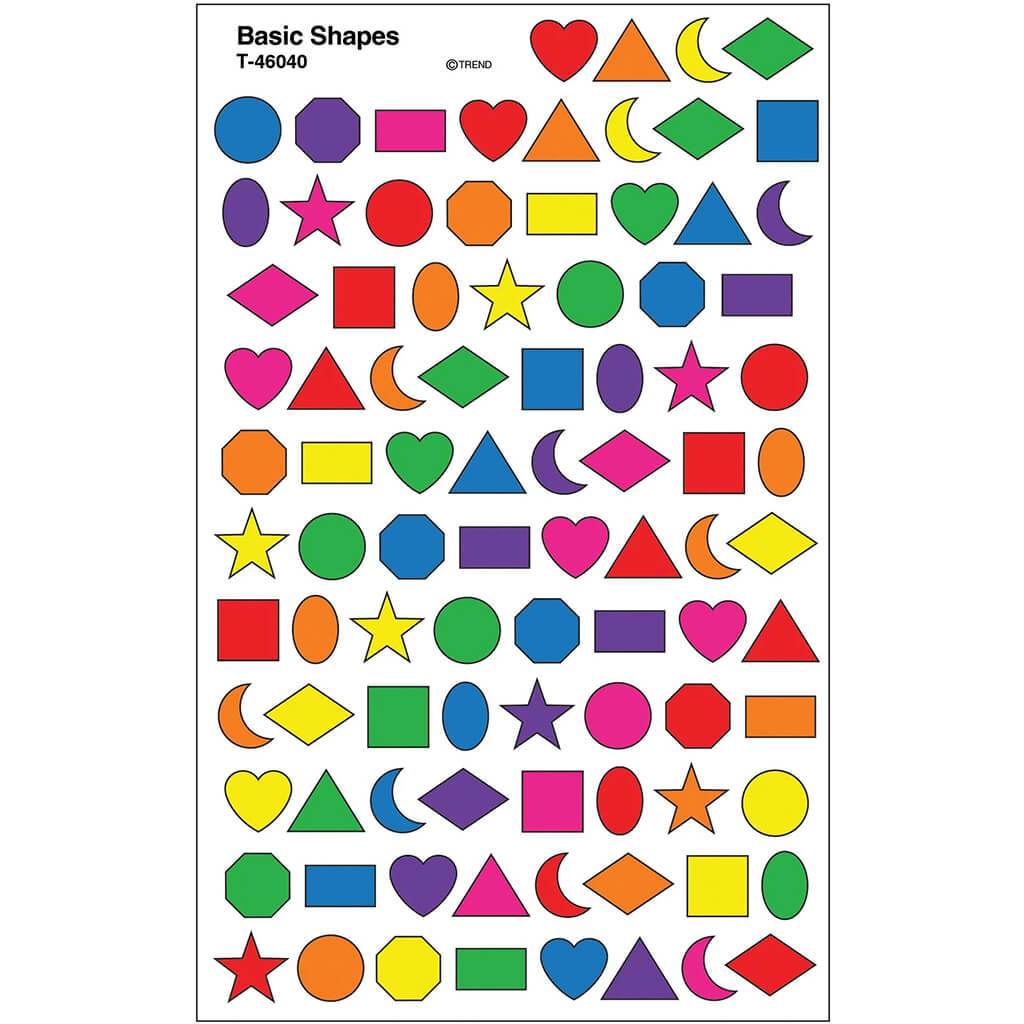 Shapes Super Shapes Stickers 800ct