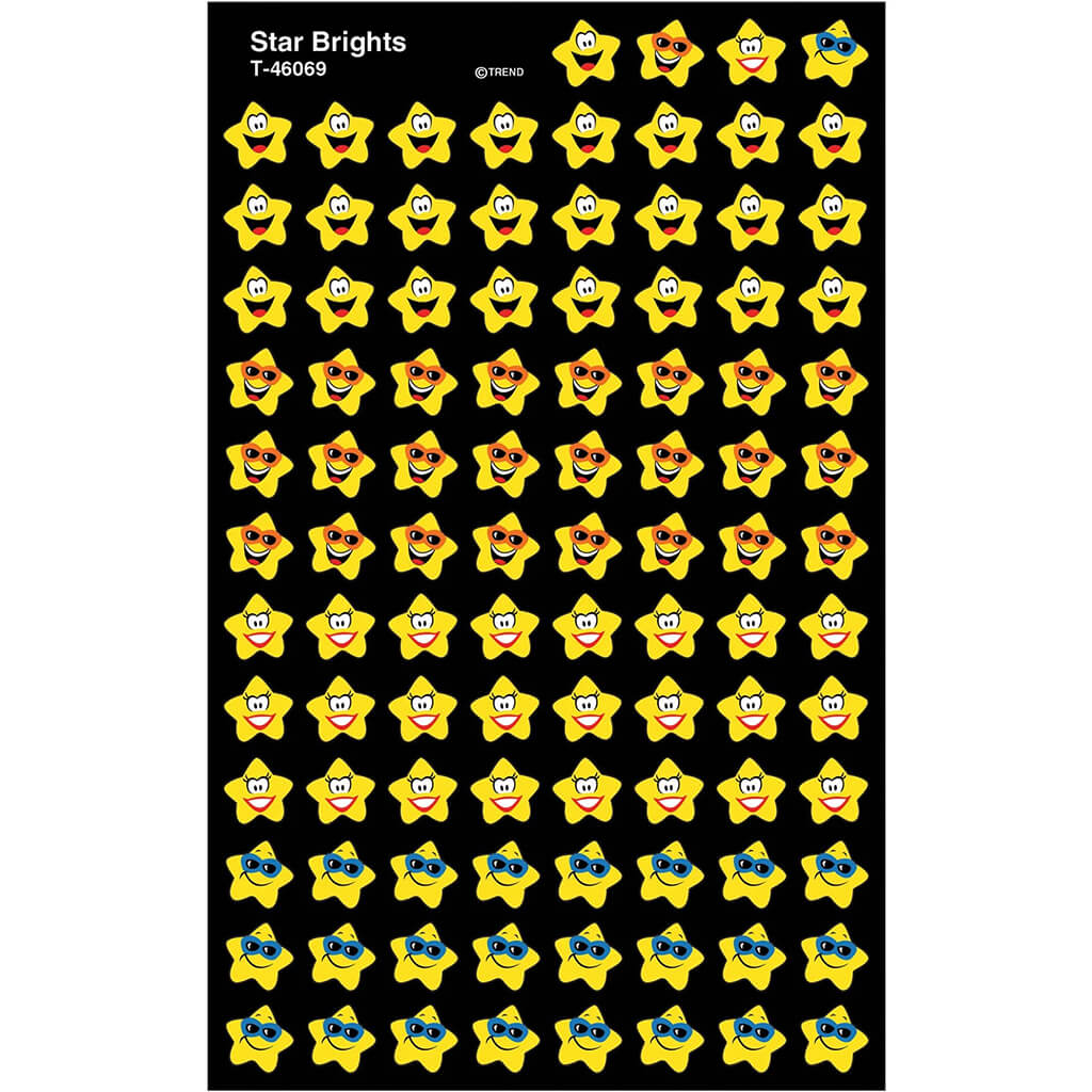 Star Brights SuperShapes Stickers