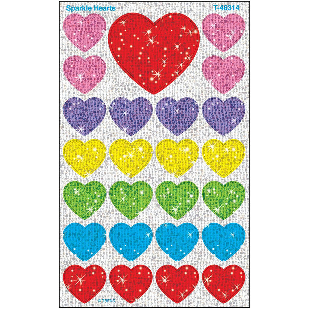 Sparkle Hearts superShapes Stickers