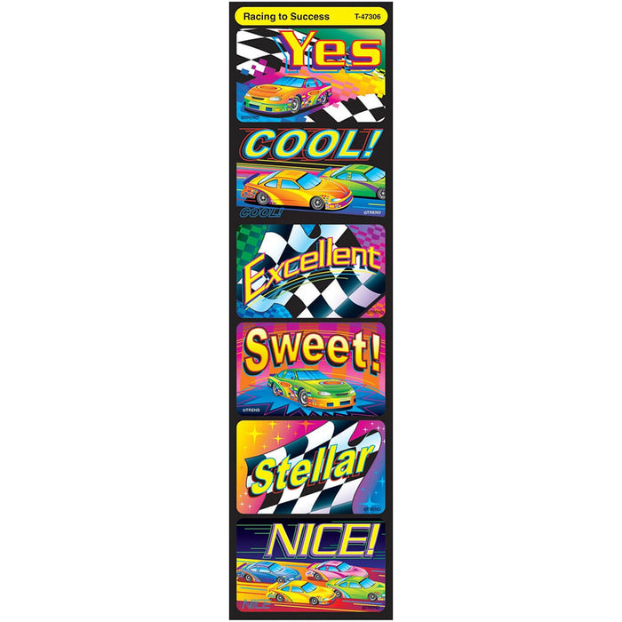 Racing to Success Applause Stickers