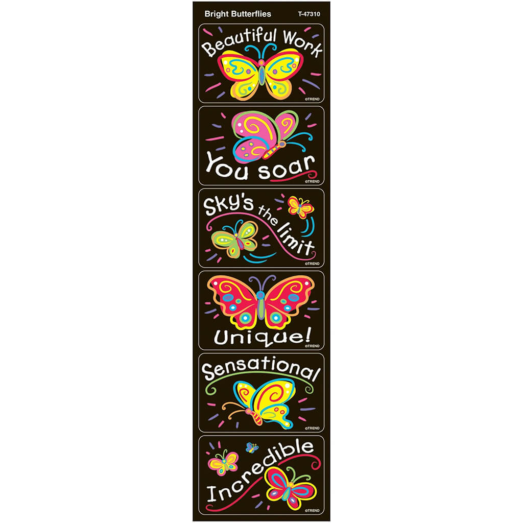 Bright Butterflies Applause Stickers