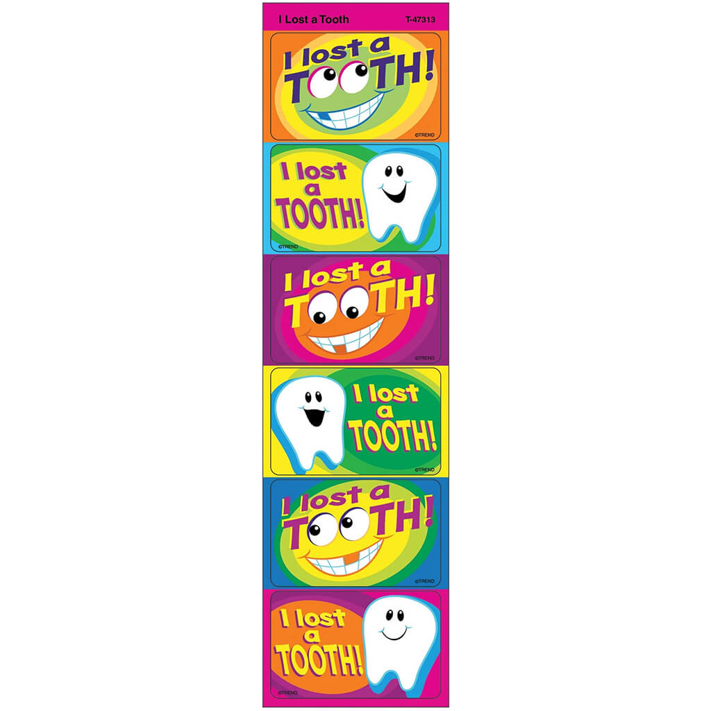 I Lost a Tooth Applause Stickers