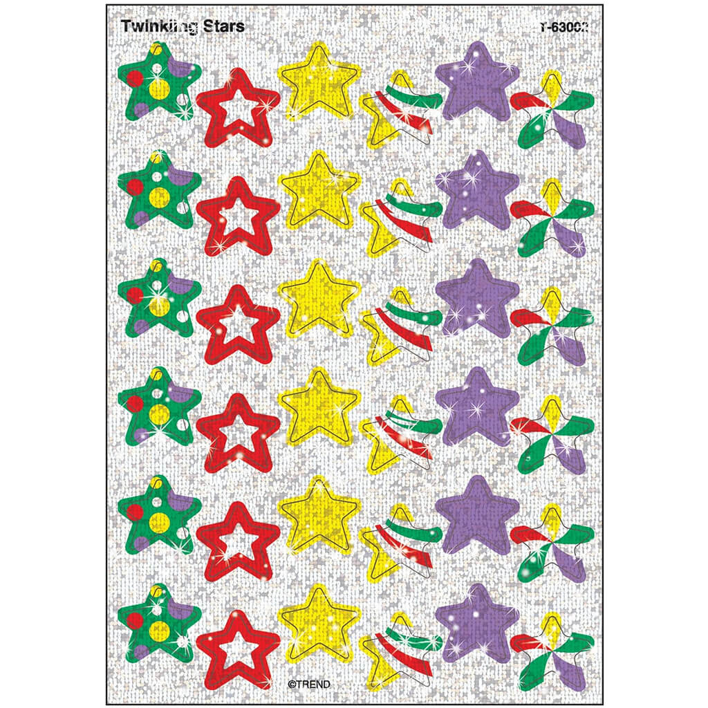 Twinkling Stars Sparkle Stickers