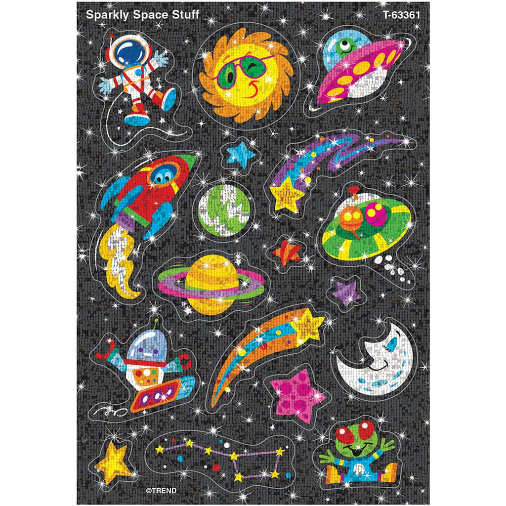 Sparkly Space Stuff Sparkle Stickers