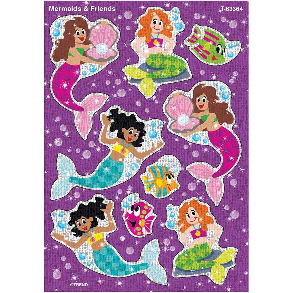 Mermaids &amp; Friends Sparkle Stickers