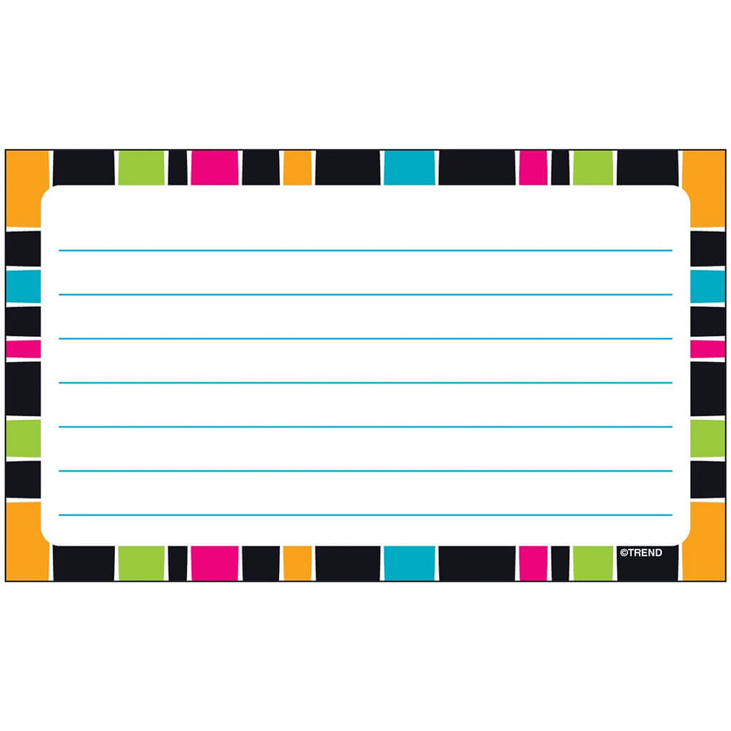 Stripe-tacular Groovy Lined Terrific Index Cards