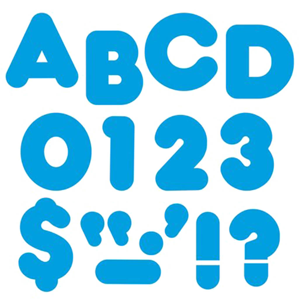 Blue 5 Inch Casual Ready Letters Combo Pack