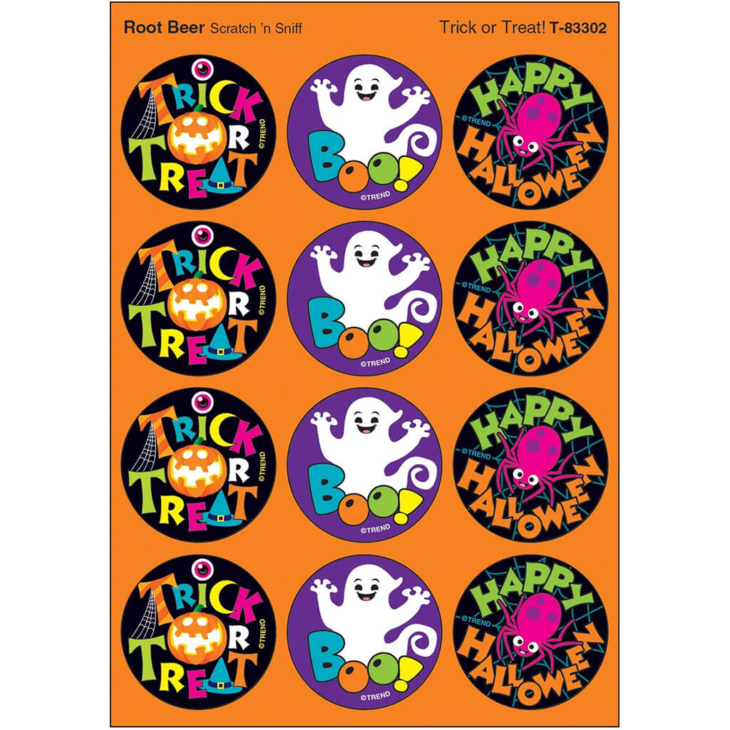 Trick or Treat!, Root Beer scent Scratch &#39;n Sniff Stinky Stickers