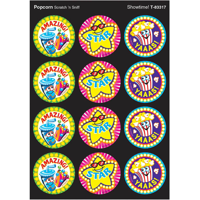 Showtime!, Popcorn scent Scratch 'n Sniff Stinky Stickers
