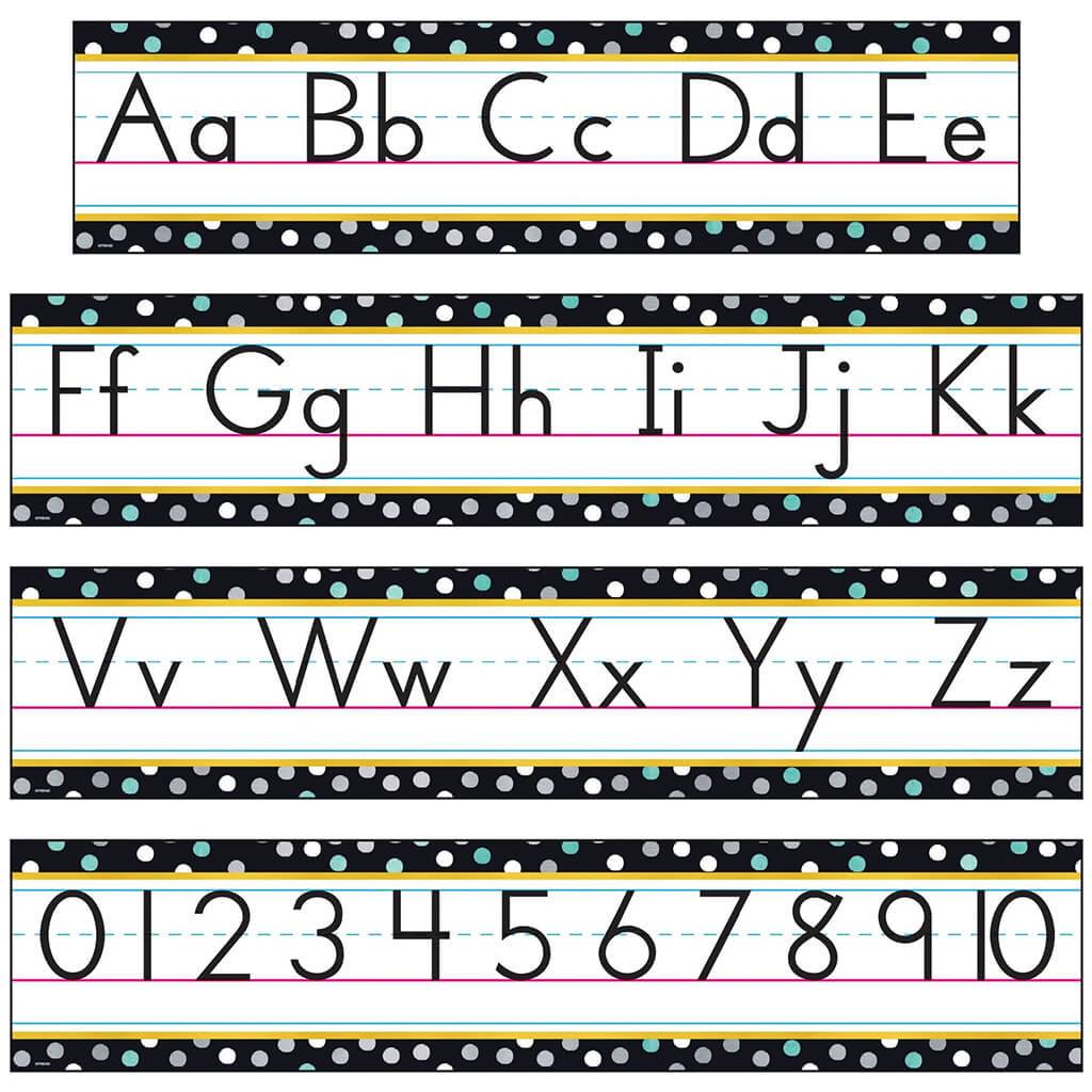 I Metal Alphabet Mini Bulletin Board Set