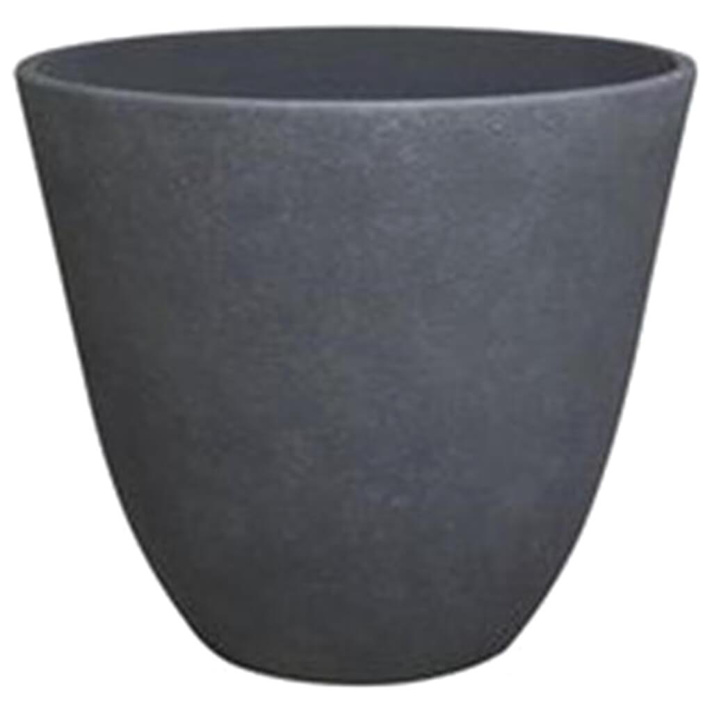 Dark Resin Monzonite Planter, 22in