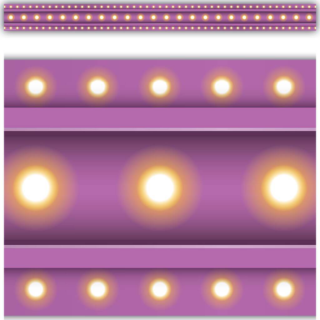 Straight Border Trim Purple Marquee