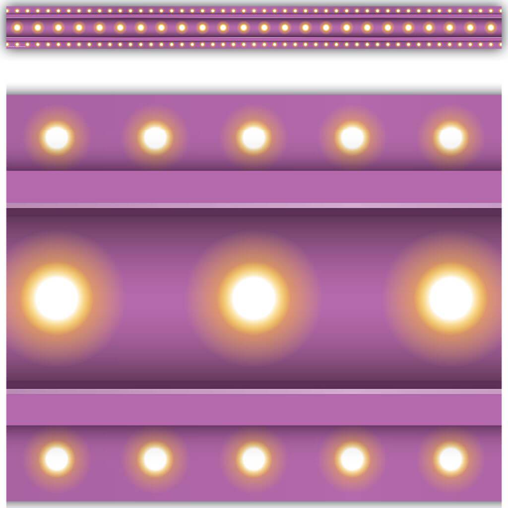 Straight Border Trim Purple Marquee
