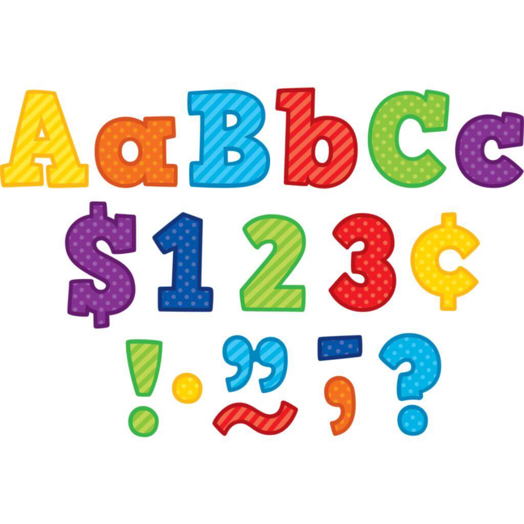Playful Patterns Bold Block 4' Letters Combo Pack