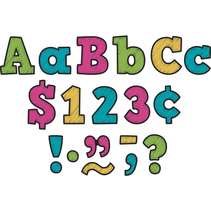 Chalkboard Brights Bold Block 3' Letters