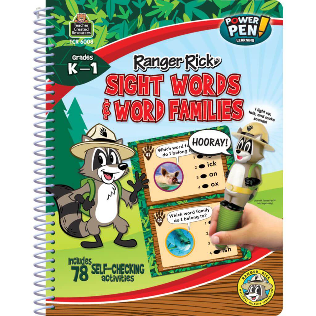 Power Pen Learning Bk Ranger Rick Sight Words/Word