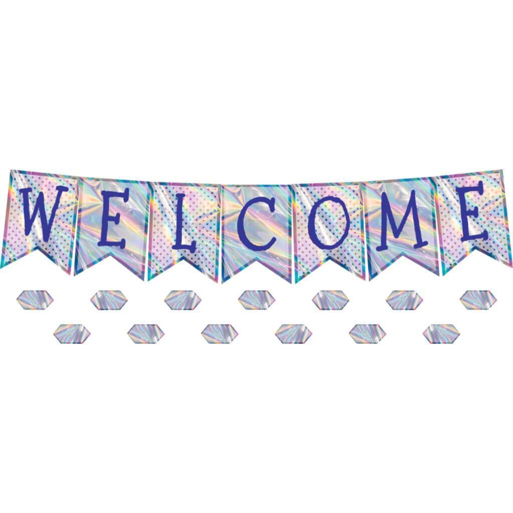 Pennants Welcome Bulletin Iridescen