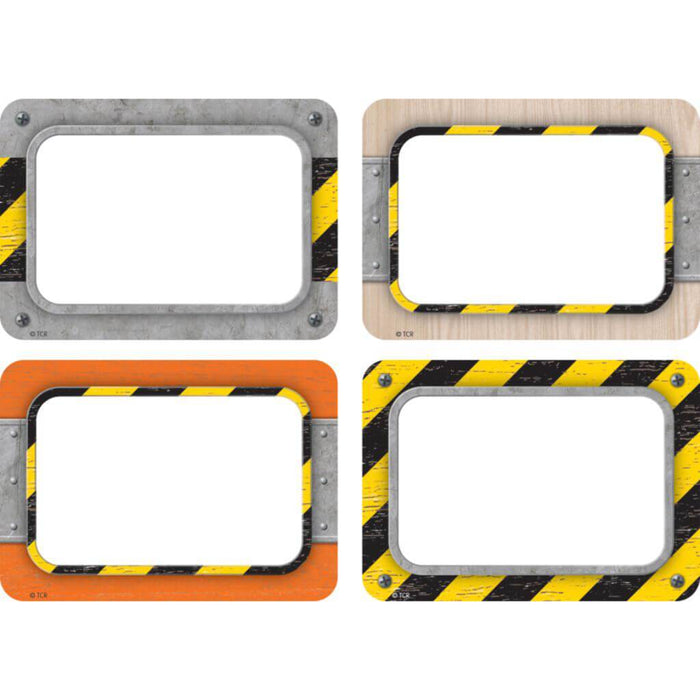 Under Construction Name Tags/ Labels - Multi-Pack