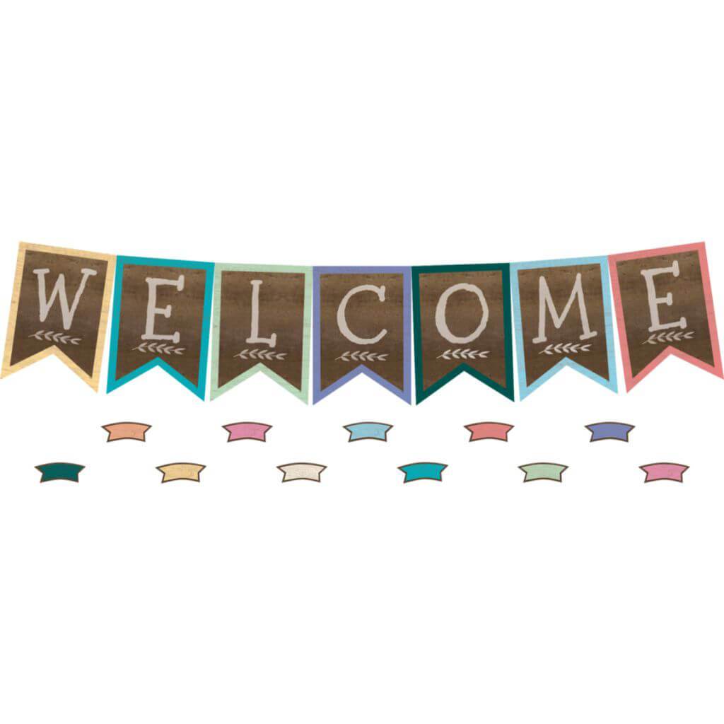 Pennants Welcome Bulletin Brd Home Sweet Classroom