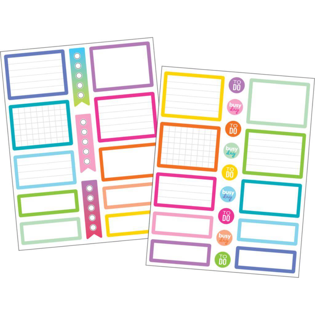 Labels Planner Stickers Colorful