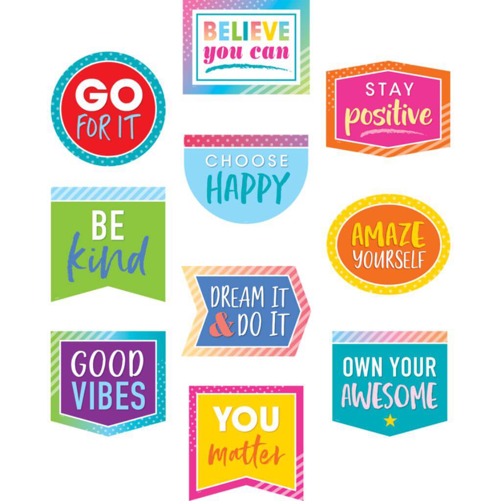 Positive Sayings Accents Colorful Vibes