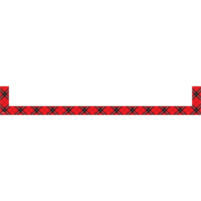 Red Plaid Magnetic Pockets Large