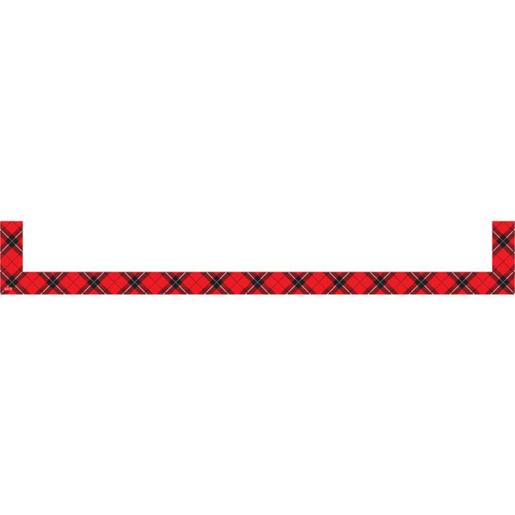 Red Plaid Magnetic Pockets Large