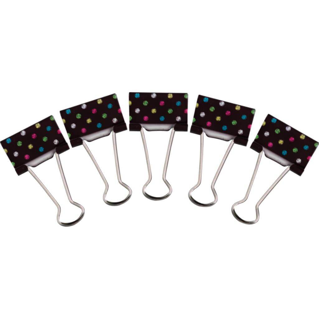 Chalkboard Binder Clips Brights Medium