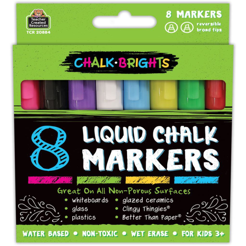 Chalk Liquid Chalk Markers Brights 8-Pack