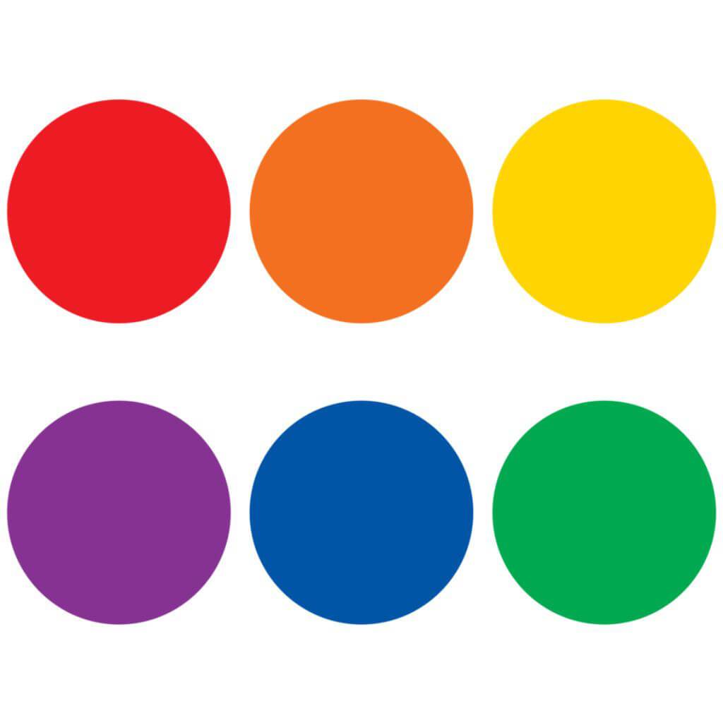 Spot On Circles Carpet Colorful Markers - 7'