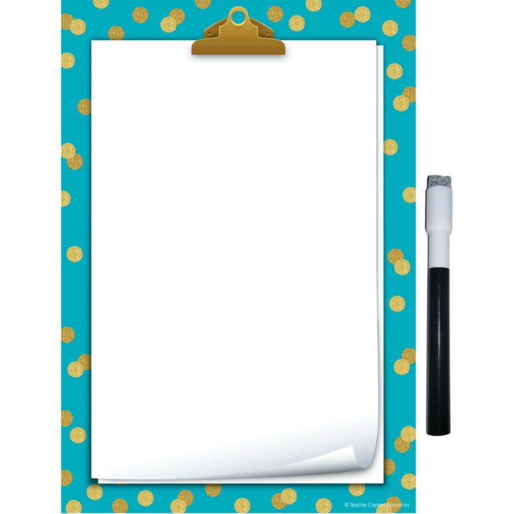 Confetti Small Note Sheet Clingy Thingies Teal