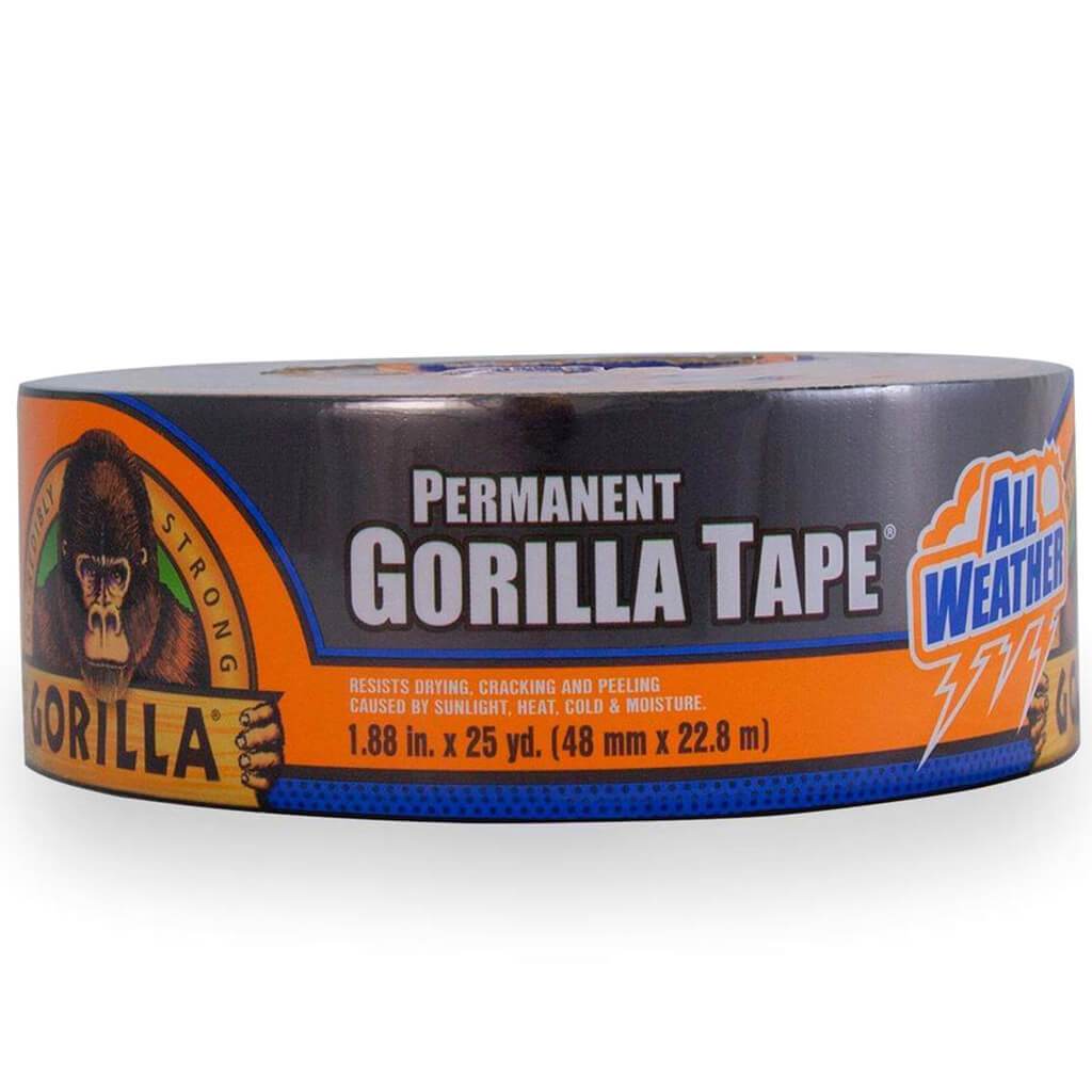 Gorilla Permanent Tape 25yd Black