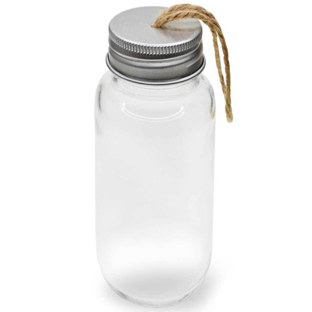 Clear Ornament Glass Jar with Aluminum Twist Cap 2in x 3.35in