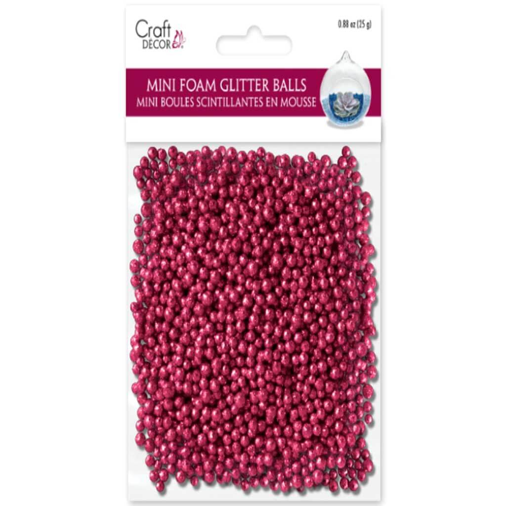 Mini Foam Balls With Pink Frost 25g