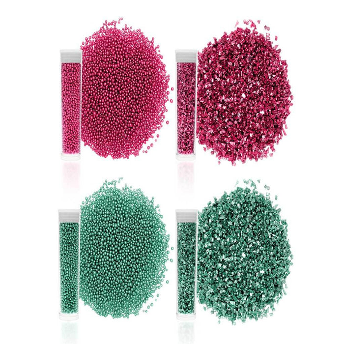 Micro Beads & Deco Flakes Accent Vials Glam