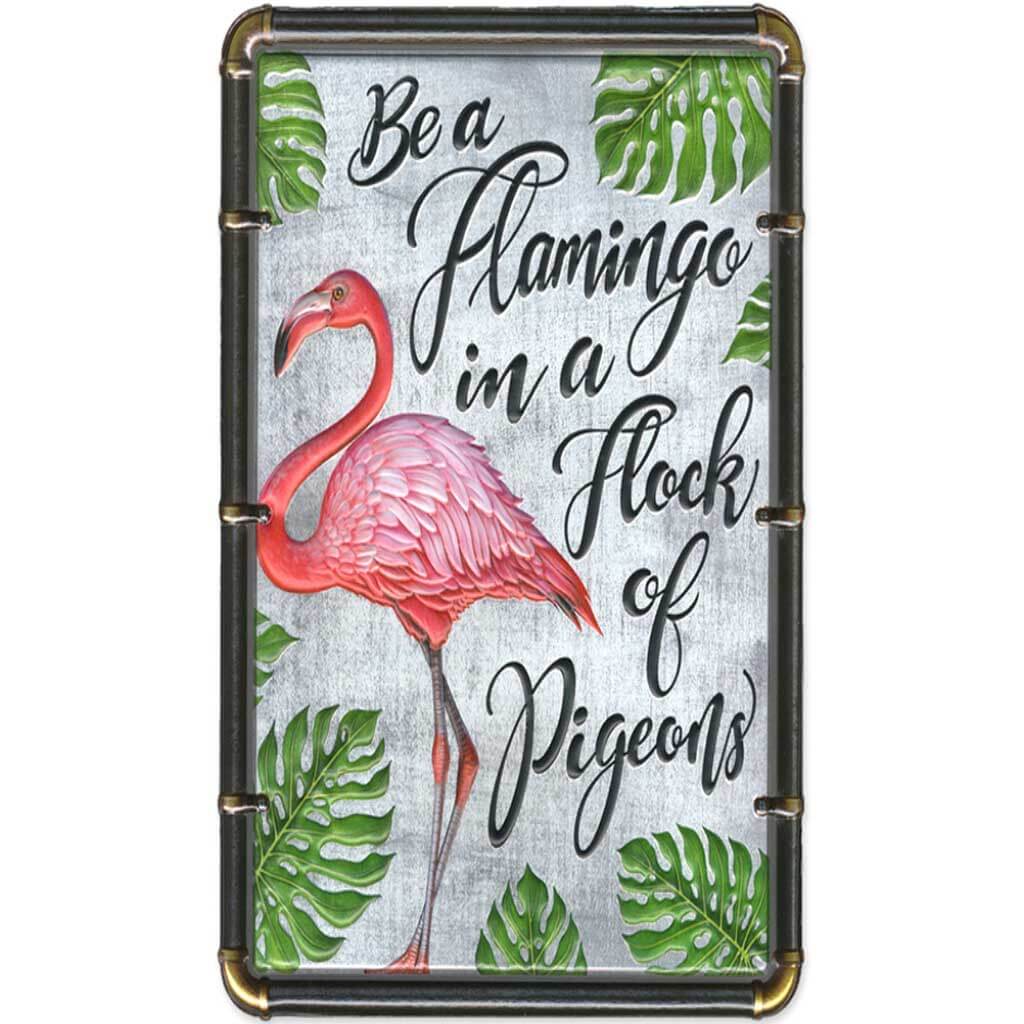 Inspirational Wall Plaques Be A Flamingo 10.38in x 13.25in