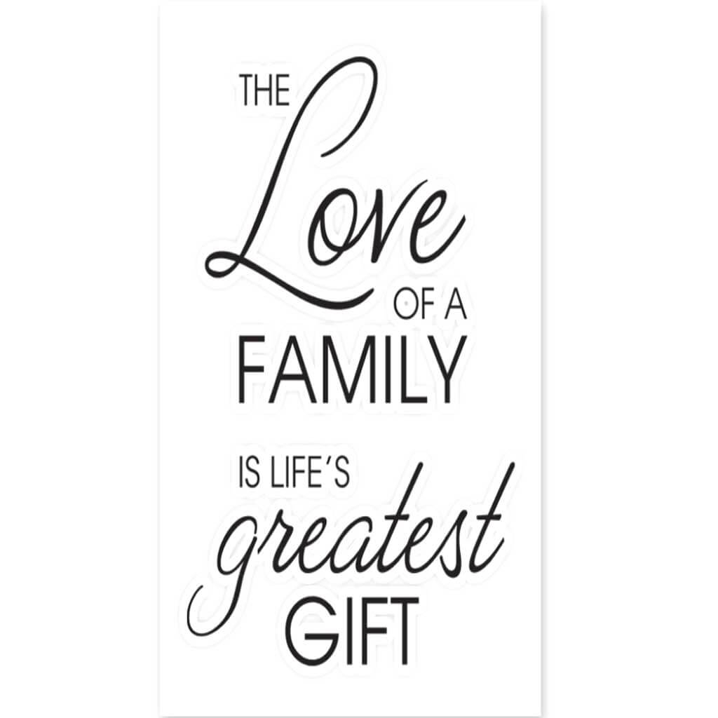 Words To Live By Wall Art The Love Of A Family