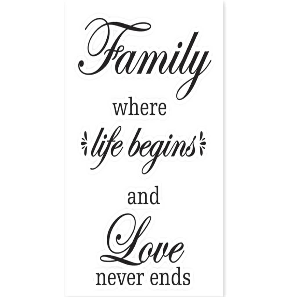 Words To Live By Wall Art Family Where Life Begins