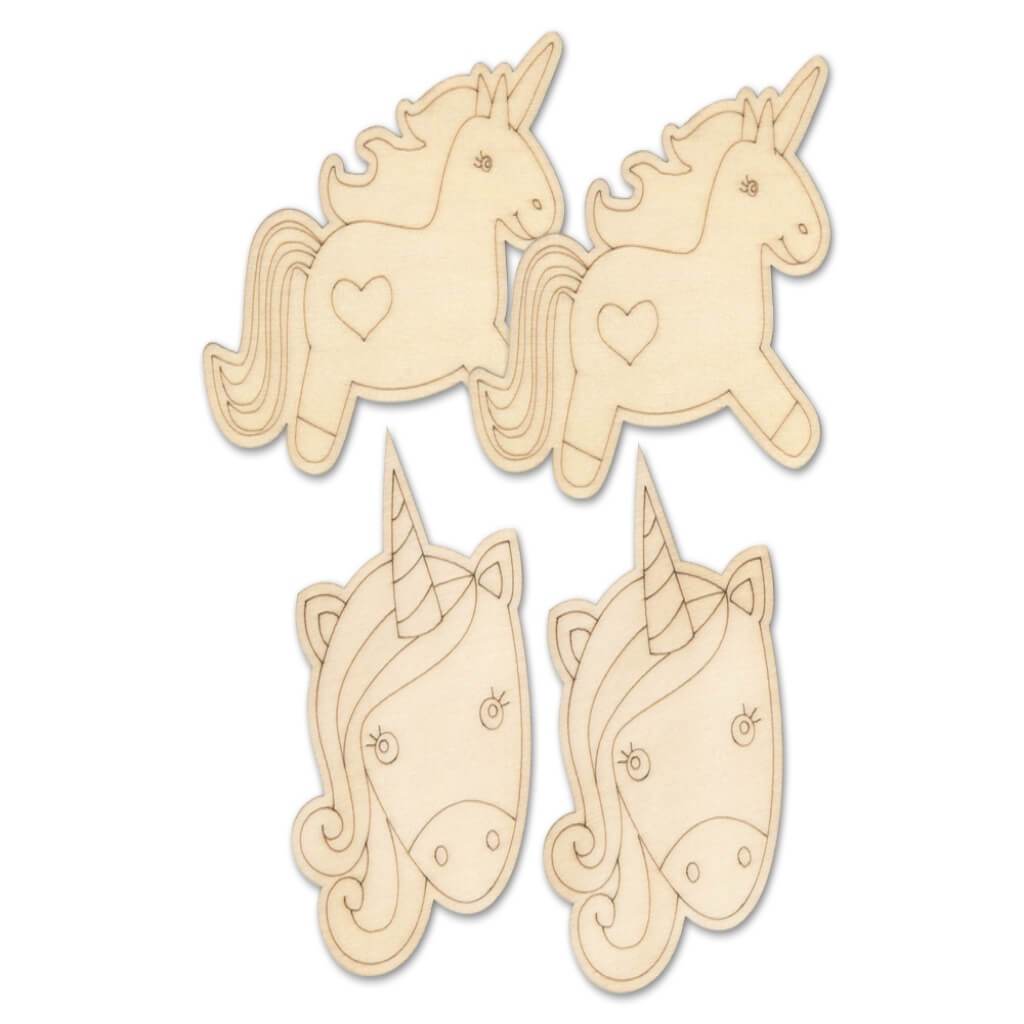 DIY Laser-Etch Wood Cut-Outs Unicorn