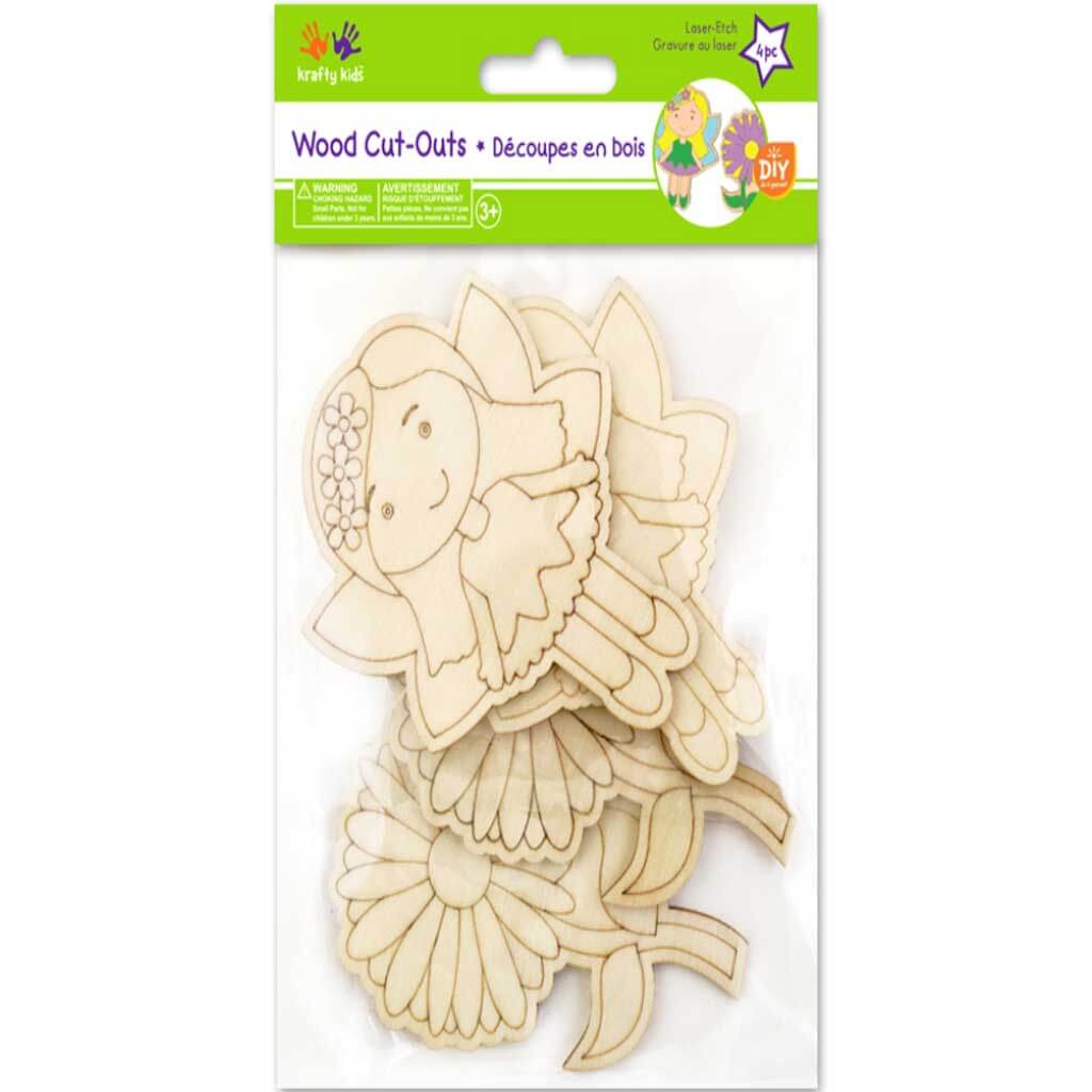 DIY Laser-Etch Wood Cut-Outs Fairy Garden