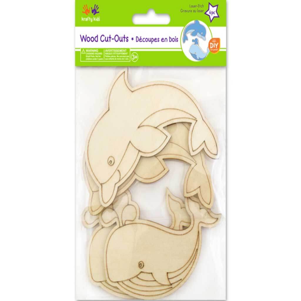 DIY Laser-Etch Wood Cut-Outs Sea Pals