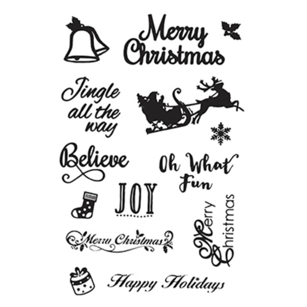 Clear Stamps Reusable Interchangeable Christmas Christmas 11X16cm