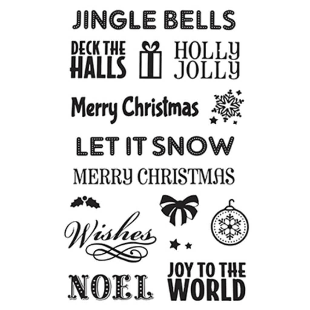 Clear Stamps Reusable Interchangeable Jingle Bells 11X16cm