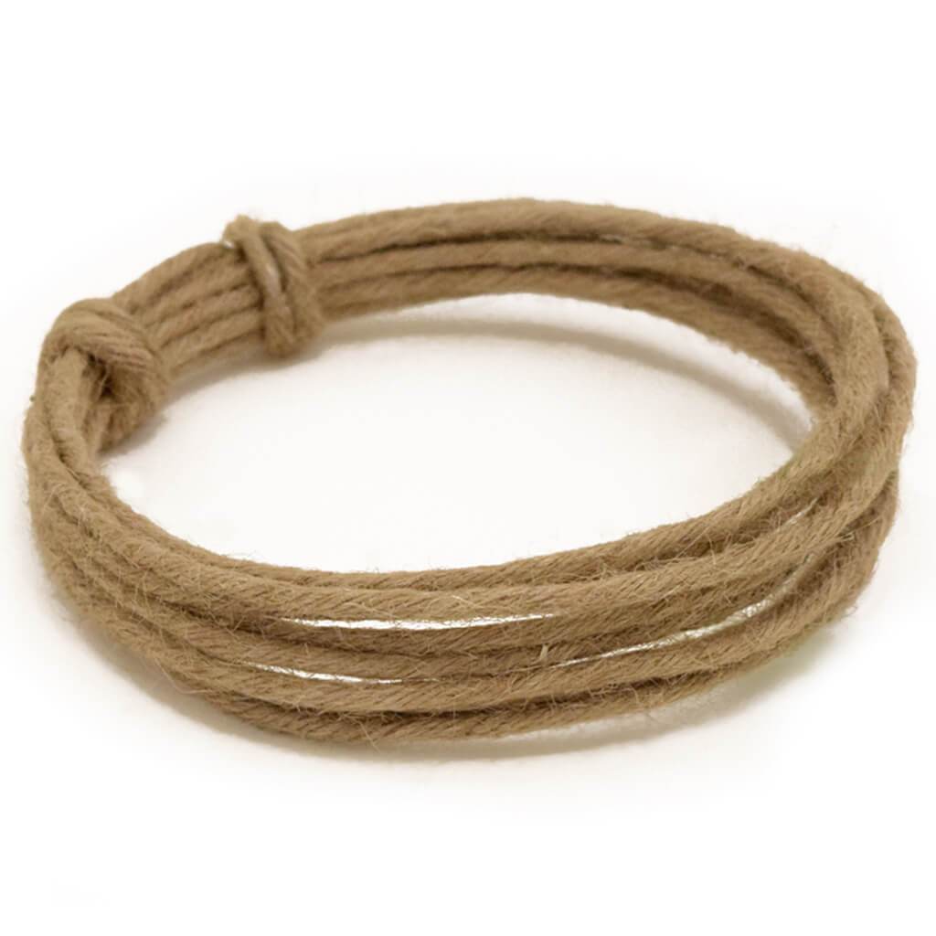 Wired Jute Cord Garland Natural (6-Ply) 3mm x 3m