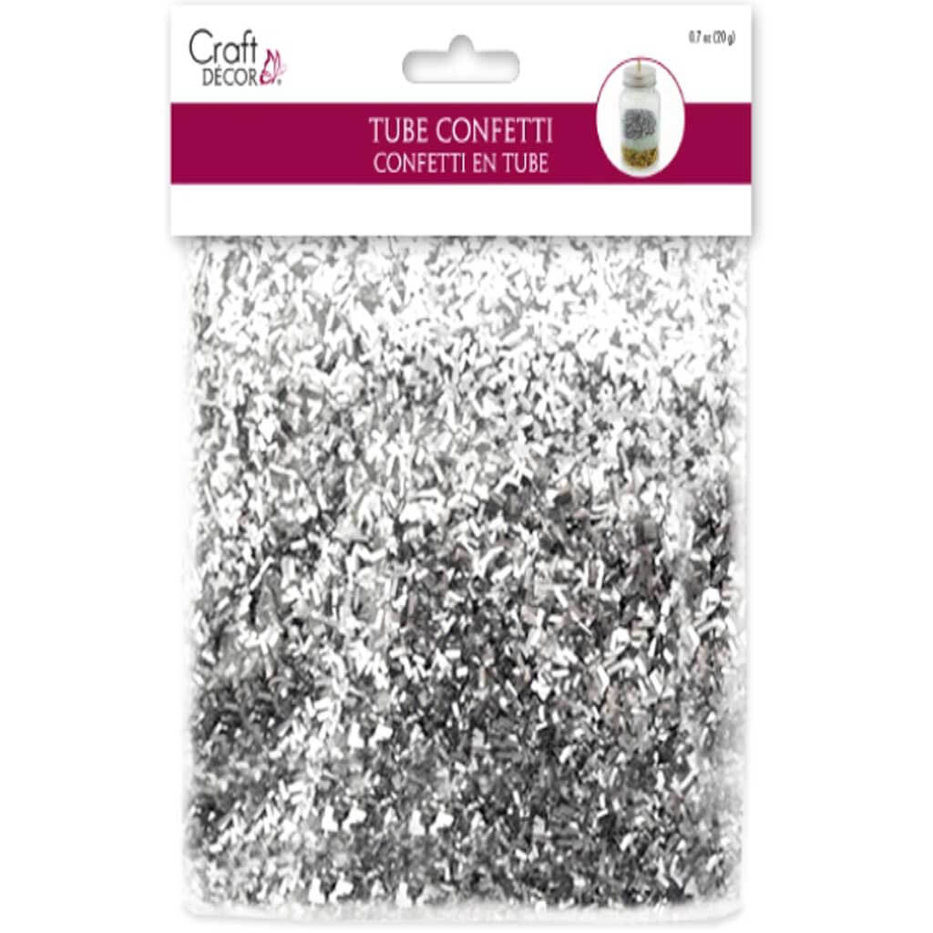 Glitter Craft: Tube Confetti 20G Silver