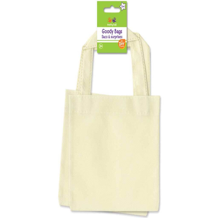 Diy Goody Bag 2pk 6in x 6in Ivory